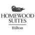 Homewood Suites by Hilton logo featuring the iconic wood duck mascot above serif brand text.