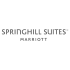 SpringHill Suites by Marriott logo with modern sans-serif typography in grayscale.